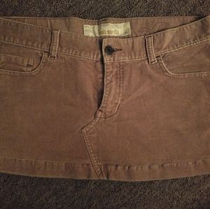 Corduroy mini skirt